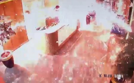 Bomba gibi patlayan kargonun görüntüleri ortaya çıktı. "Gelen kuryeden şüphelendik"