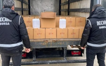 Bursa'da sahte alkol operasyonu: 1000 litre etil alkol ele geçirildi