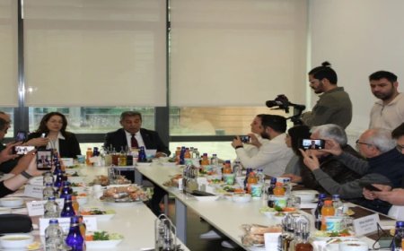 ÇOSB Başkanı Eyüp Sözdinler basın mensuplarıyla öğle yemeğinde buluştu