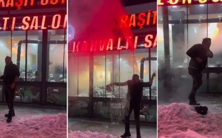 Fenomen tostçu şov yapmak isterken kendini yaktı. Bir demlik sıcak su başından aşağı döküldü