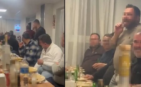 Alkol masasında okunan selaya soruşturma