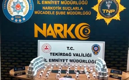 Çorlu’da 16 bin 600 uyuşturucu hap ele geçirildi; 4 şüpheli tutuklandı