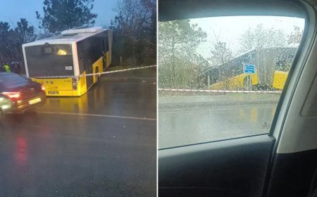 Facianın eşiğinden dönüldü, İETT otobüsü ormanlık alana uçtu