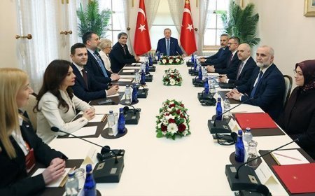 Cumhurbaşkanı Erdoğan, Balkan Barış Platformu temsilcisi ülkelerin bakanlarını kabul etti