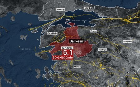 Balıkesir Sındırgı'da 5,1 büyüklüğünde deprem oldu