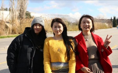 Çinli turistlerin gözdesi Pamukkale'de vize muafiyeti memnuniyeti