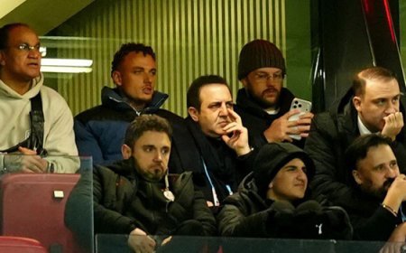 Galatasaray'ın yeni yıldızı Noa Lang tribünden takip etti!