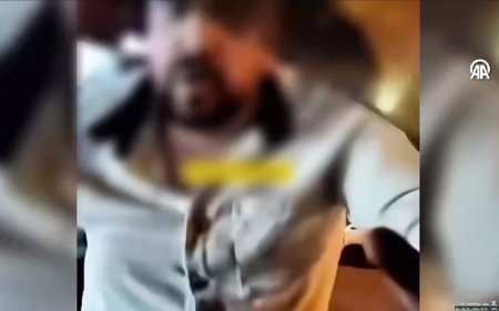 Kafa atarak arabanın camını kıran saldırgan gözaltında