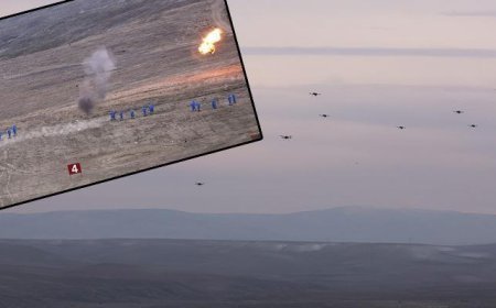 Türkiye'de bir ilk: Sürü İHA'ları canlı mühimmatla hedefi tam isabetle vurdu