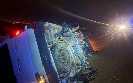 Servis minibüsü uçuruma yuvarlandı! Çok sayıda yaralı var