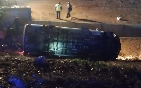 İşçi servisi uçuruma yuvarlandı. 1'i ağır, 13 yaralı