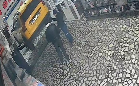 Bakımdaki taksi liften düştü