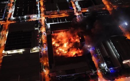 Bursa Nilüfer'de fabrikada yangın çıktı