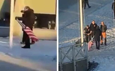 SON DAKİKA HABERLER: ABD bayrağını göndere çekmeye çalıştı, halk müdahale etti! Grönland'da gergin anlar