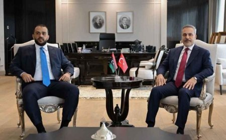 Dışişleri Bakanı Hakan Fidan, Libya Milli Birlik Hükümeti Savunma Bakanvekili Zubi ile görüştü