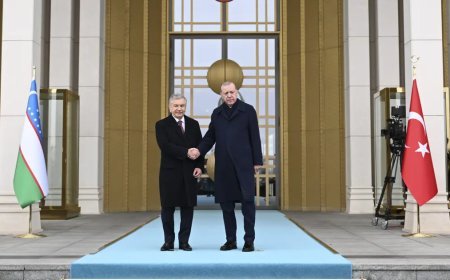 Özbekistan Cumhurbaşkanı Mirziyoyev Ankara'da. Erdoğan: "Bu asra Türk dünyasının mührünü vuracağız"