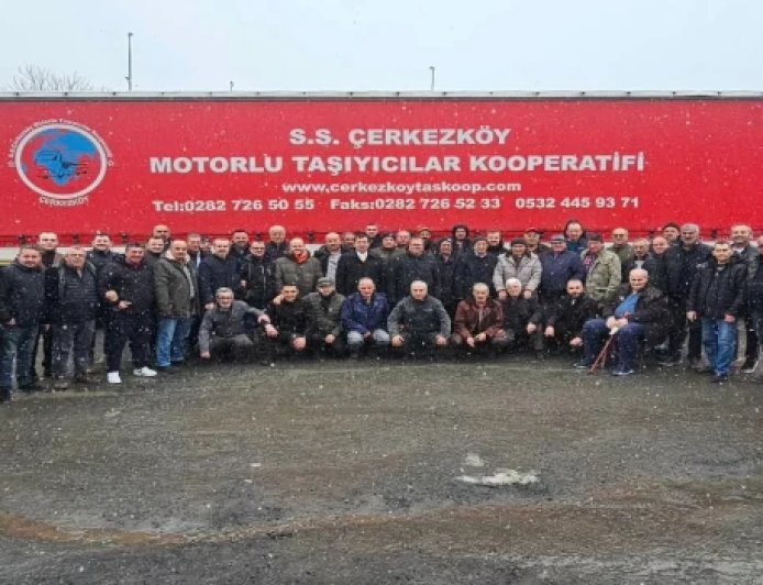 ARAT, ÇERKEZKÖY MOTORLU TAŞIYICILAR KOOPERATİFİ ORTAKLARIYLA BİR ARAYA GELDİ