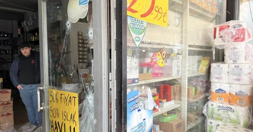 Adana'da markete haraç kurşunu