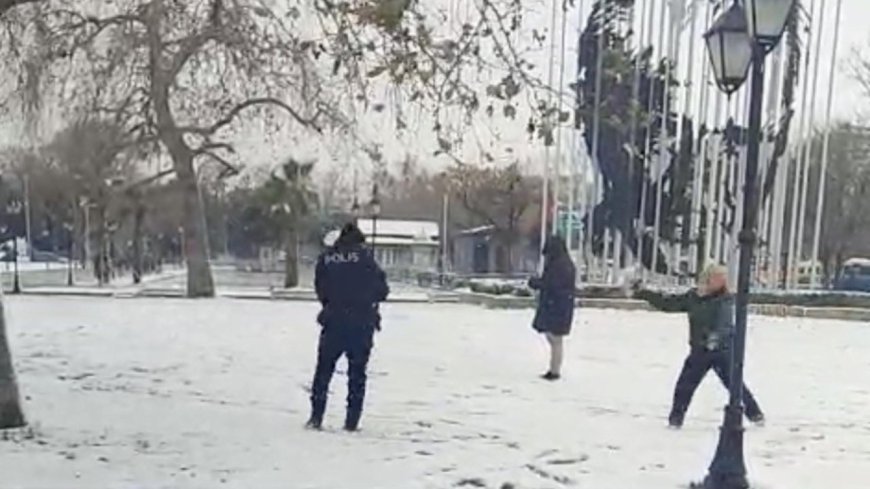 Tekirdağ'da kar yağışı