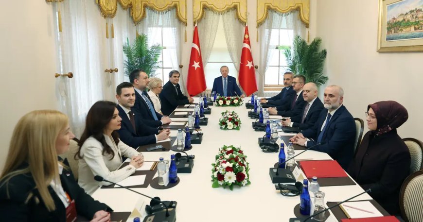 Cumhurbaşkanı Erdoğan, Balkan ülkelerinin dışişleri bakanlarını kabul etti