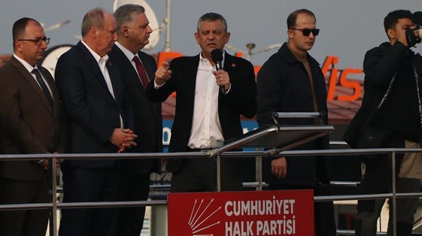 CHP Lideri Özgür Özel, partisinin Yalova mitinginde konuştu
