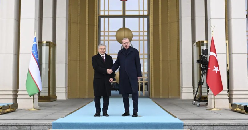 Özbekistan Cumhurbaşkanı Mirziyoyev Ankara'da. Erdoğan: "Bu asra Türk dünyasının mührünü vuracağız"