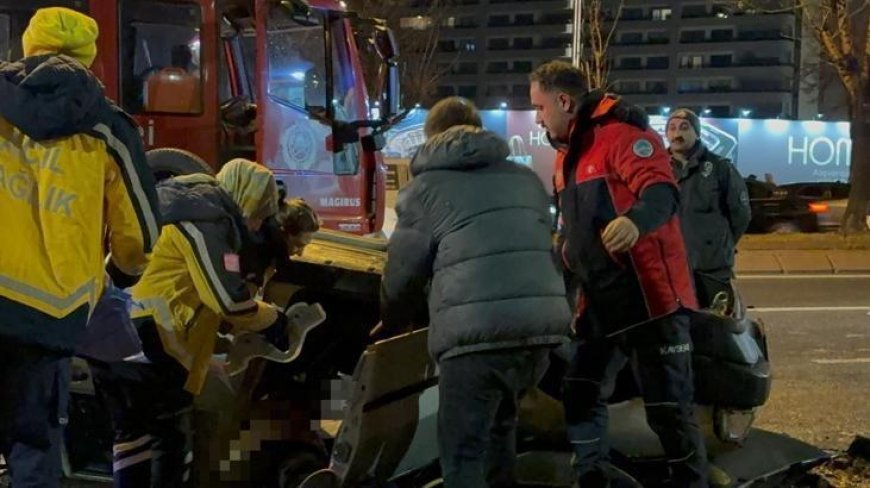 Feci kaza sonrası duygulandıran anlar! Yaralı halde başından bir an olsun ayrılmadı