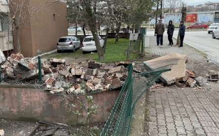 Edirne’de facianın eşiğinden dönüldü: Apartman bacası yola düştü