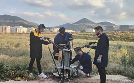 TEKNOFEST birincisi genç girişimciler Ankara'da Ay'a iniş test aracı geliştiriyor