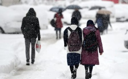 İki ilde eğitime kar engeli