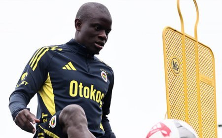 N'Golo Kante, Fenerbahçe'de ilk antrenmanına çıktı!