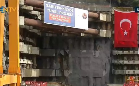 Sarıyer-Kilyos Tüneli'nde ışık göründü. İstanbul'da 35 dakika süren yol 5 dakikaya düşecek