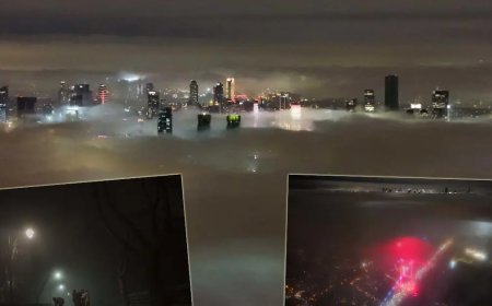 İstanbul sis altında