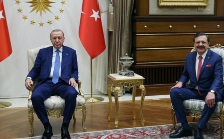 Cumhurbaşkanı Erdoğan TOBB Başkanı Hisarcıklıoğlu'nu kabul etti