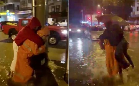 Osmaniye’de sağanak ve fırtına; ekipler mahsur kalanları sırtında taşıdı