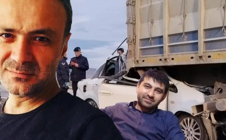 Cenaze yolunda feci kaza. TIR'a ok gibi saplandı