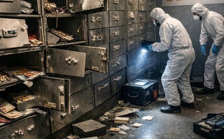 'Gizemli sıvı' ile banka soygunu! Havalandırmadan girip 14 kasayı patlattılar