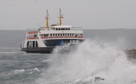 Güney Marmara'da bazı feribot seferleri olumsuz hava koşulları nedeniyle iptal edildi