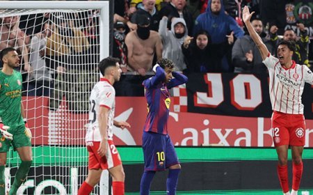 Barcelona, Girona engeline takıldı, La Liga'da liderlik el değiştirdi!