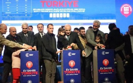 Diyarbakır'da TOKİ sosyal konut heyecanı! Kuralar çekildi