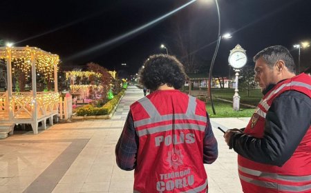 Tekirdağ'da polis dron destekli denetimleri artırdı