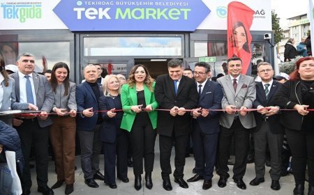 Tekirdağ Büyükşehir Belediyesi, 'Tek Market'in ilk şubesini Süleymanpaşa'da açtı