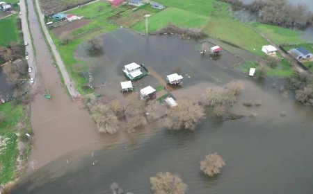 Bursa'da göl taştı. Su seviyesi 10 metre yükseldi, hobi bahçeleri sular altında kaldı