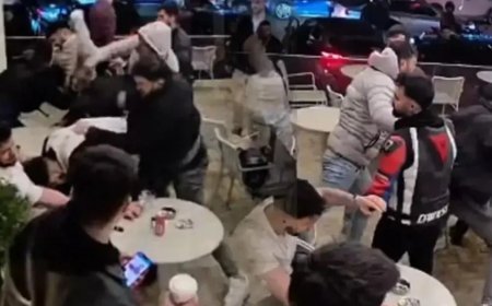 Kafe savaş alanına döndü: 9 şüpheli yakalandı