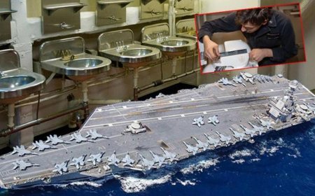 Dünyanın en büyük uçak gemisinde tuvalet krizi! İran'a operasyon için gelen 4 bin personel isyanda