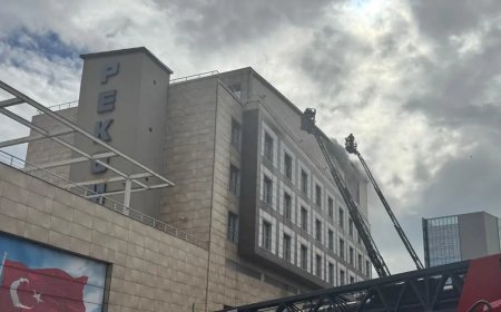 Merter Polisevi'nde korkutan yangın