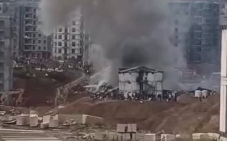 İstanbul'da işçi konteynerinde yangın