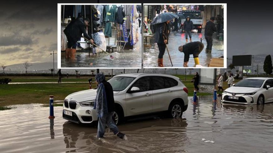 Sağanak İzmir’de hayatı felç etti! Vatandaş isyanda: Altyapı da, çalışma da yok