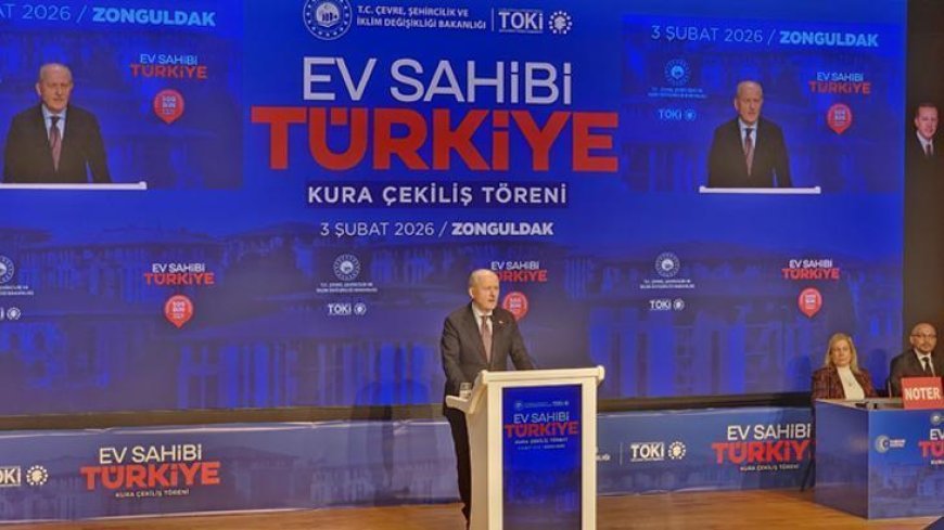 Zonguldak’ta 1872 TOKİ konutu için kura heyecanı!