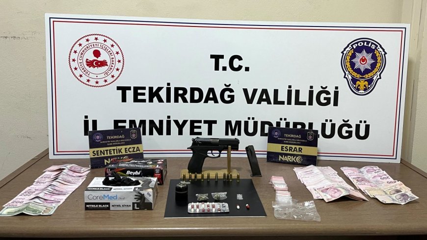 Tekirdağ’da uyuşturucu operasyonlarında 13 tutuklama
